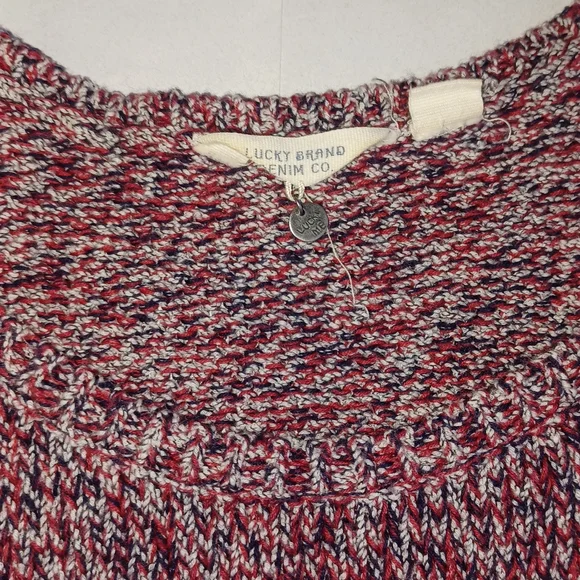 Lucky Brand Denim Co. Knit Tank Red, White, and Blue Women's size Large - Picture 8 of 17